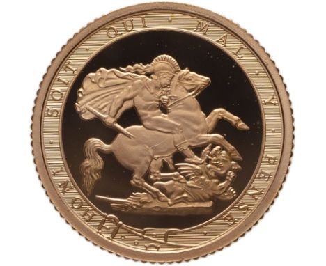 UNITED KINGDOM. Elizabeth II, 1952-2022. Gold half-sovereign, 2017. Royal Mint. Proof. Commemorating the 200 year anniversary