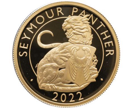 UNITED KINGDOM. Elizabeth II, 1952-2022. Gold 100 pounds, 2022. Royal Mint. Proof. The first design in The Tudor's Beasts ser