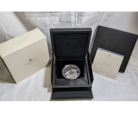 UNITED KINGDOM. Elizabeth II, 1952-2022. Silver 10 pounds, 2021. Royal Mint. Proof. Fifth crowned head of Elizabeth II facing