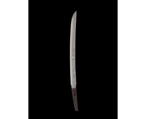 KOYAMA MUNETSUGU: A WAKIZASHI IN SHIRASAYA, DATED 1831 BY INSCRIPTIONBy Koyama Munetsugu I (1802-1872), signed Koyama Munetsu