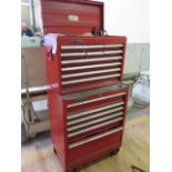 Homak Roll-A-Way Tool Box w/ Misc Tools (SOLD AS-IS - NO WARRANTY)