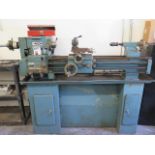 Rutland Type 2649-1190 12” x 36” Lathe s/n 863104 w/ 6-Speeds, Inch Threading, Tailstock, SOLD AS IS