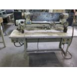 Litton mdl. U 79mm (3 1/8”) Glass Lathe s/n 135 w/ Litton Unidrive Variable Speed, SOLD AS IS
