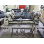 Litton mdl. HSJ-U 114mm (4 ½”) Glass Lathe s/n 444 w/ Unidrive Variable Speed,10-240 RPM, SOLD AS IS