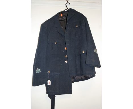 A post-World War II Suits No.1 (Home) Dress Officers RAF jacket, by Rhee Ellison & Co Ltd, dated 1953 