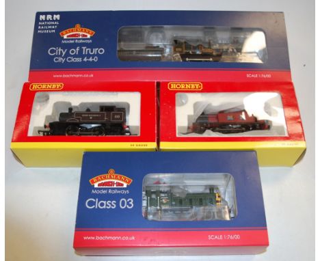 A boxed Bahcmann branch line model railway City of Truro City Class 4-4-0 1.76 scale locomotive; together with a boxed Bachma