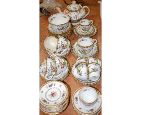 A Copelands part tea service, in the Rockingham pattern; together with another Copelands part tea service in the Chelsea patt