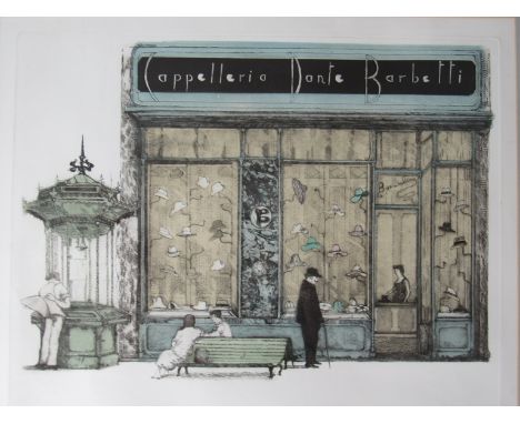 RICHARD BEER (b.1928) A framed and glazed print 'Bologna' No. 13/70 and pencil signed, 53         cm x 65cm