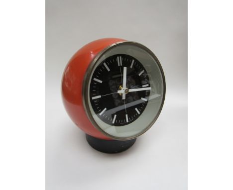 A Richter 1970's orange ball clock 