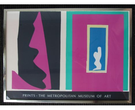 A framed and glazed lithograph Le Destin from Matisse Jazz series, 60cm x 82.5cm    