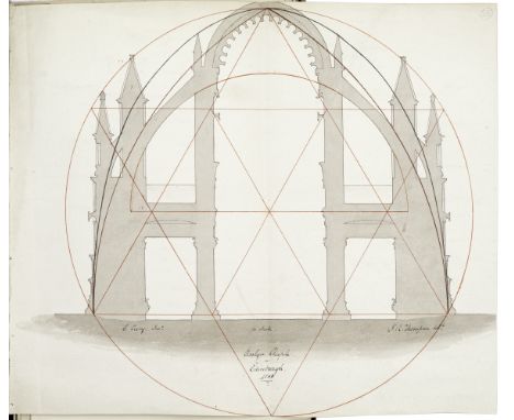 SCOTLAND – ROSSLYN CHAPELCollection of drawings, manuscripts and engravings assembled by publisher and antiquarian John Britt