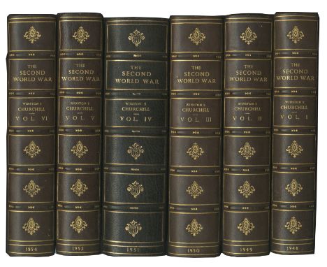 CHURCHILL (WINSTON)The Second World War, 6 vol., FIRST EDITIONS,  volume 4 first Australian edition, numerous maps, diagrams,