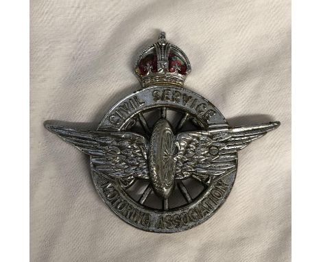 CIVIL SERVICE MOTORING ASSOCIATION ENAMEL BADGE BY THOMAS PATTORINI