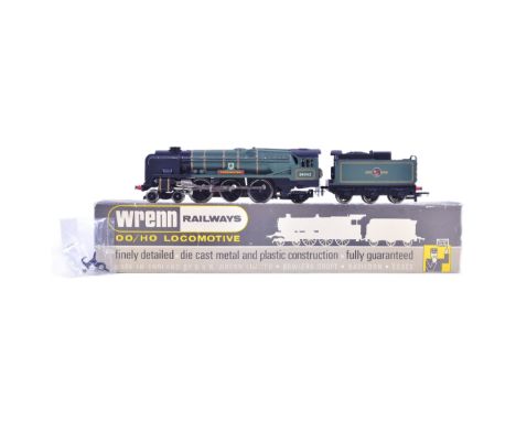 Model Railway - a vintage Wrenn OO gauge model railway trainset locomotive, no. W2236 'Dorchester' 34042, 4-6-2 West Country 