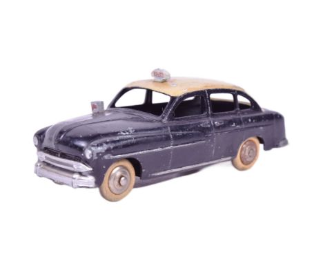 French Dinky Toys - an original vintage French made Dinky Toys diecast model No. 24X Ford Vedette Taxi. Black with cream roof