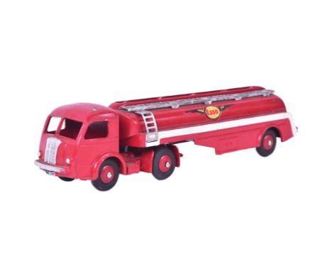 French Dinky Toys - an original vintage French made Dinky Toys model No. 32C Tracteur Panhard Citerne Titan Esso Tanker. Appe