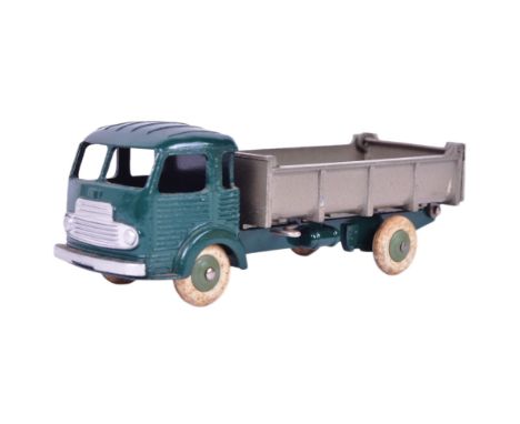 French Dinky Toys - an original vintage French made Dinky Toys diecast model No. 33 Simca Cargo Tipping Truck. Dark green cab