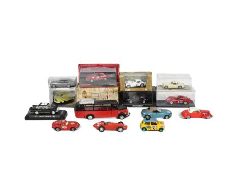 Diecast - collection of assorted scale diecast model cars to include; Minichamps Porsche 911 Carrera, Brum Jaguar HP 160, BiZ