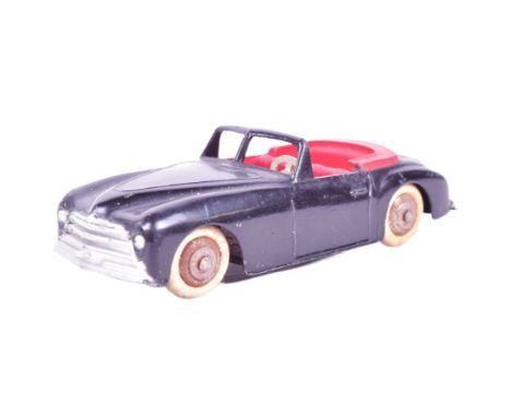 French Dinky Toys - an original vintage French made Dinky Toys model Simca 8 Sport. Black with red interior and white steerin