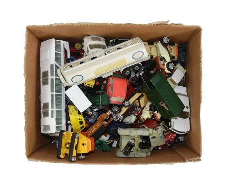 Diecast - a collection of unboxed vintage diecast model cars and other vehicles of various scales and makers to include; Dink