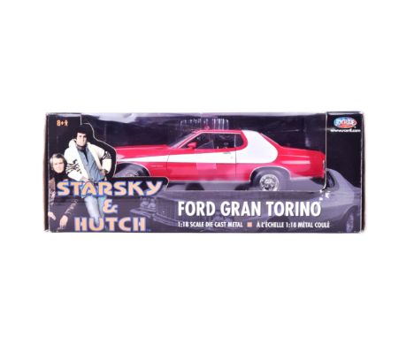 Diecast - an original ERTL made ' Joy Ride ' series 1/18 scale boxed diecast Starsky &amp; Hutch Ford Gran Torino model car. 