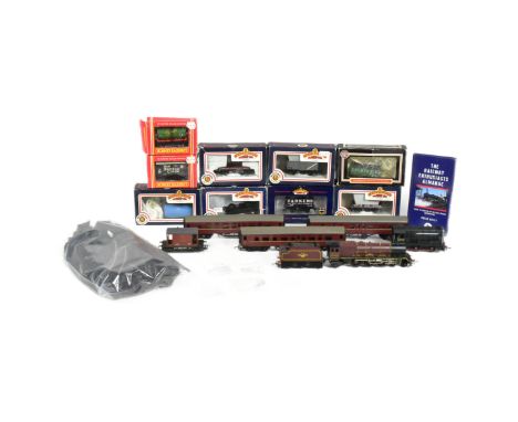 Model Railway - a collection of assorted OO gauge model railway trainset locomotive engines, rolling stock and track. Locos c