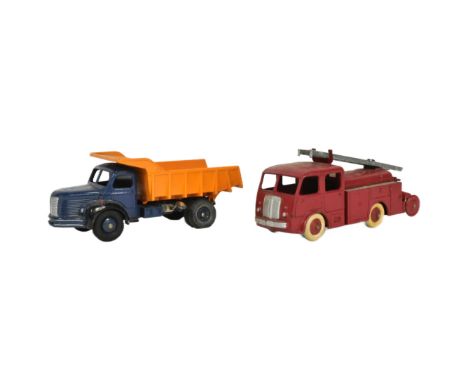 French Dinky Toys - x2 original vintage French made Dinky Toys diecast models comprising 32E Berliet 1st Response Fire Rescue