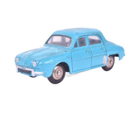 French Dinky Toys - an original vintage French made Dinky Toys diecast model No. 24E Renault Dauphine in a scarce blue colour