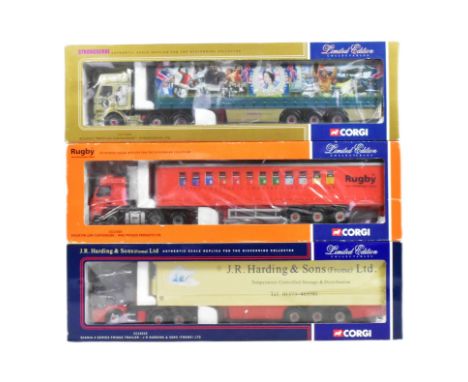 Diecast - x3 original Corgi 1/50 scale boxed diecast haulage models comprising; J R Harding &amp; Sons Frome, The Professiona