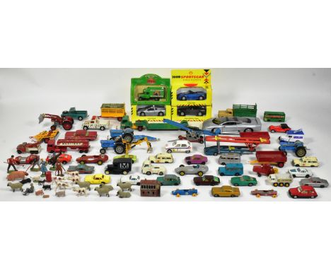 Diecast - a collection of assorted diecast models of various scales and makers to include; Milton Mobilgas Tanker, Lesney mad