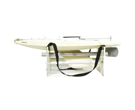 Model RC Boat -&nbsp;a well made large scale radio controlled model RC boat, fitted with radio gear, wooden keel and metal ru