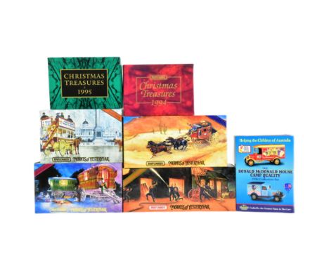 Diecast - a collection of x7 assorted Special Edition Matchbox diecast models and gift sets to include; Fire Engine Series, x