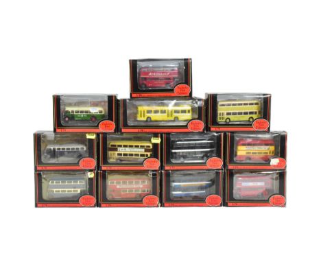 Diecast - a collection of x12 Gilbow / EFE Exclusive First Editions 1/76 scale boxed diecast model buses. Various companies a