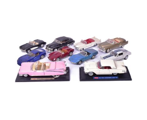 Diecast - a collection of 1/18 scale diecast model cars by makers comprising; Maisto, Burago, Jouef, Road Legends, Revell, An