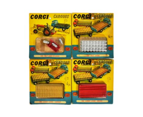 Diecast - x4 vintage Corgi Toys / Corgi Cargoes diecast accessory packs comprising 1486 Lorry Load Bricks, 1488 Lorry Load Ce