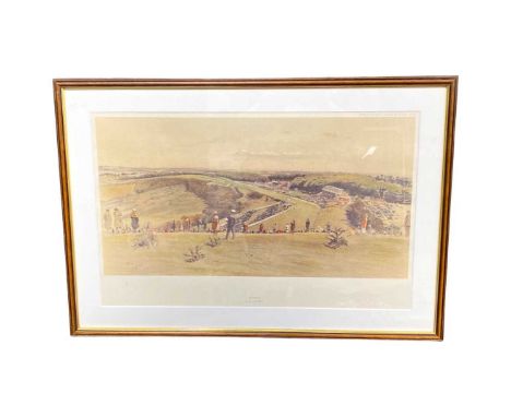 Framed Cecil Aldin Limited Edition Print No. 135/350, 'Goodwood'. Gallery Stamped 'Chelsea Green Editions'Mount size 44 cms x