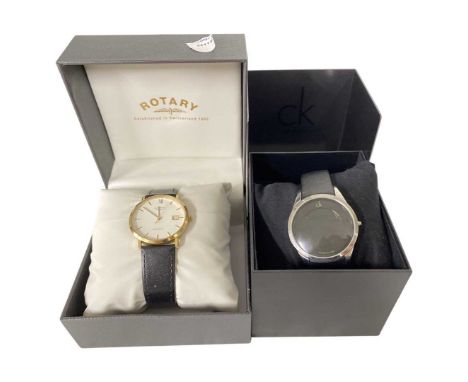 Job Lot of 2 Watches Calvin Klein and Rotary Watches (2)All sold as seen.Sold as seen
