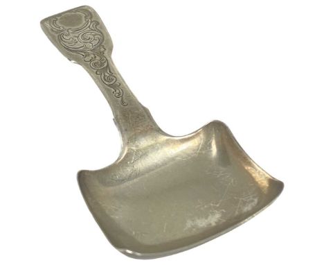 Early Victorian Silver Shovel Caddy Spoon. Birmingham 1846, George UniteLength 8.2 cmQty: 1Minimal surface wear, no damages