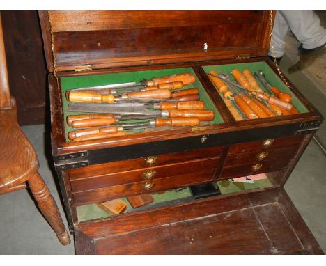 A tool box and contents