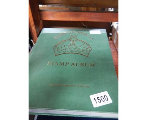 A George VI commonwealth stamp album.