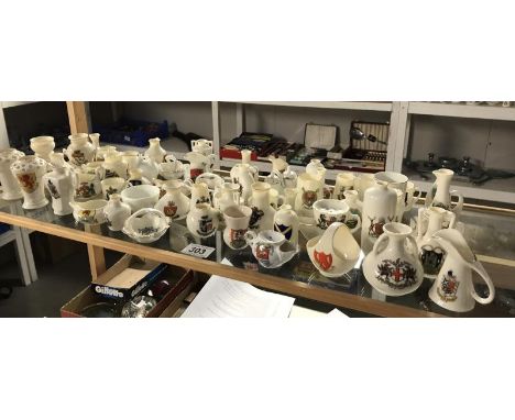 A large quantity of crested china including Goss, Carlton Ware etc.