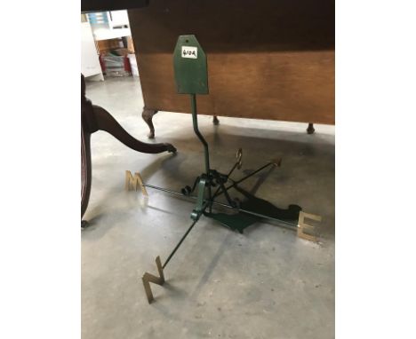 A boxer dog weather vane