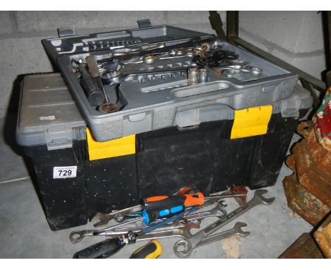 A tool box and contents 