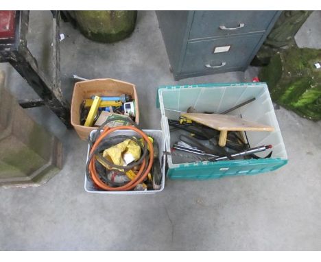 3 boxes of various tools