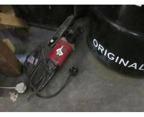 A Power devil 9" grinder with diamond cutting blade