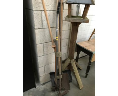 A quantity of garden tools etc.