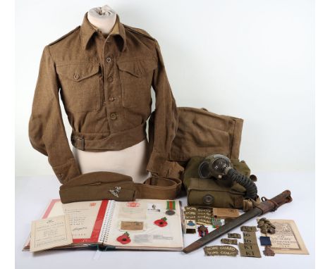 WW2 Grouping of Stanley Warwick Ripley 16th (Gravesend) Battalion Kent Home Guard, consisting of a 1940 pattern battle dress 