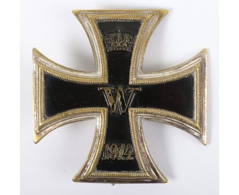 Imperial German 1914 Iron Cross 1st Class, good example in the slightly convex style with some light paint loss to the centre