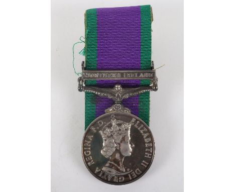 EIIR General Service Medal Northern Ireland Hampshire Regiment, General Service medal 1962-2007 with single clasp, Northern I