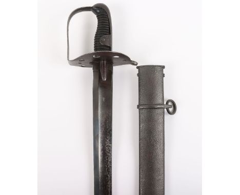 1796 Pattern Heavy Cavalry Troopers Sword, regulation blade with spear point stamped Hadley on back edge, crowned inspector’s